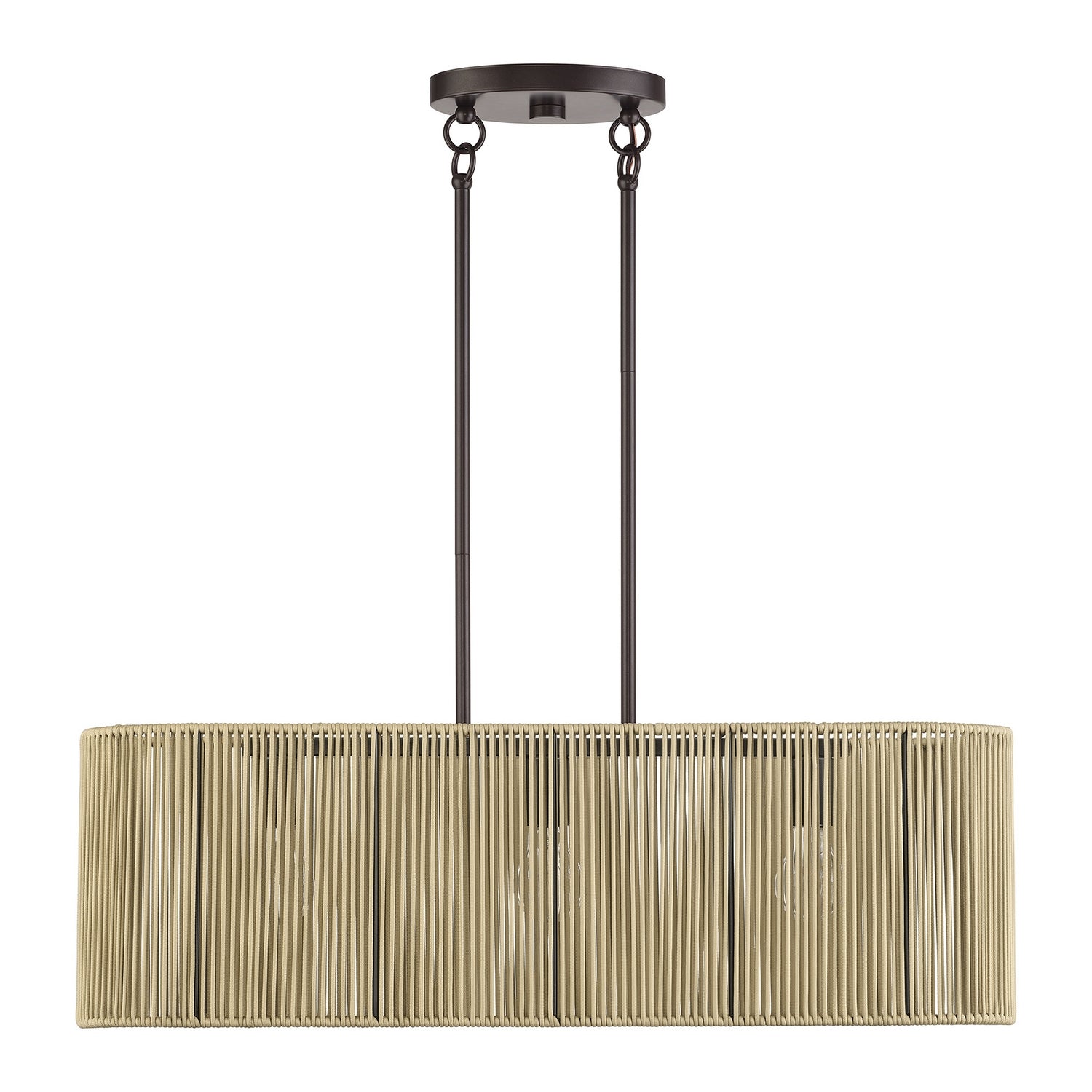Livex Lighting - 53193-92 - Three Light Linear Chandelier - Goldiemesh - English Bronze