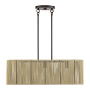 Livex Lighting - 53193-92 - Three Light Linear Chandelier - Goldiemesh - English Bronze