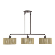 Livex Lighting - 53195-92 - Three Light Linear Chandelier - Goldiemesh - English Bronze