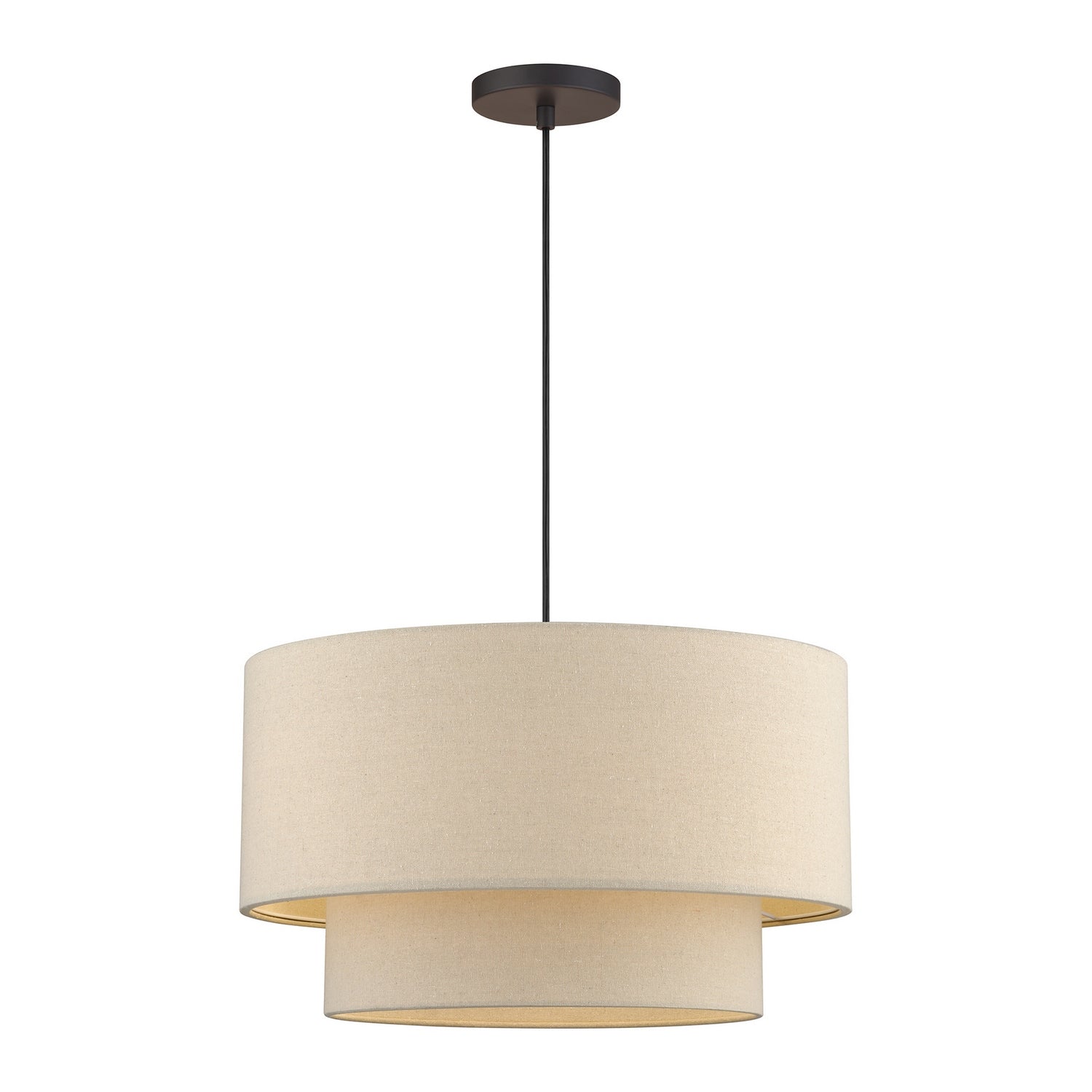 Livex Lighting - 58874-07 - Three Light Pendant - Bellingham - Bronze