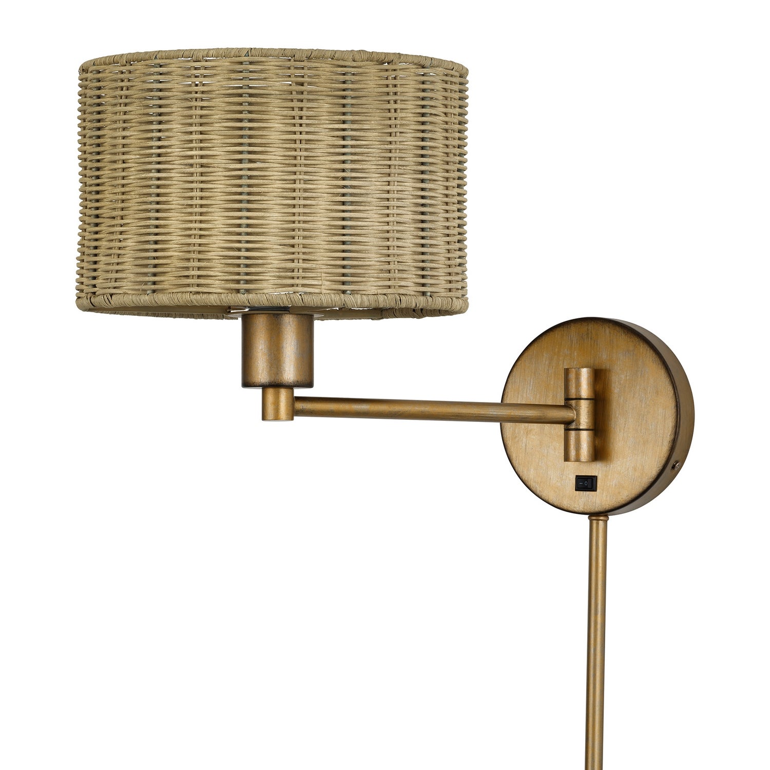 Livex Lighting - 60034-48 - One Light Swing Arm Wall Lamp - Weavington - Antique Gold Leaf