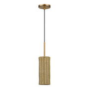 Livex Lighting - 60040-48 - One Light Mini Pendant - Weavington - Antique Gold Leaf