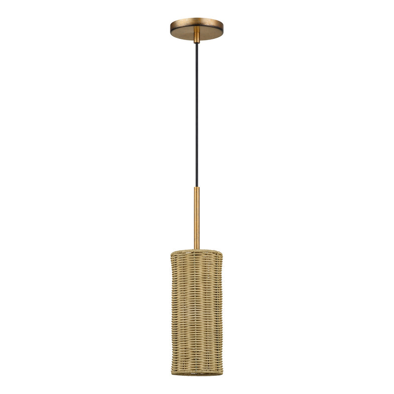 Livex Lighting - 60040-48 - One Light Mini Pendant - Weavington - Antique Gold Leaf