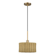 Livex Lighting - 60042-48 - One Light Pendant - Weavington - Antique Gold Leaf