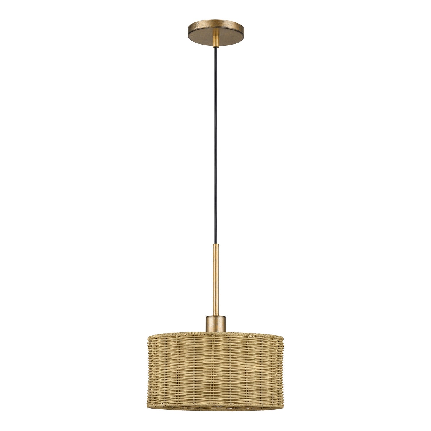 Livex Lighting - 60042-48 - One Light Pendant - Weavington - Antique Gold Leaf