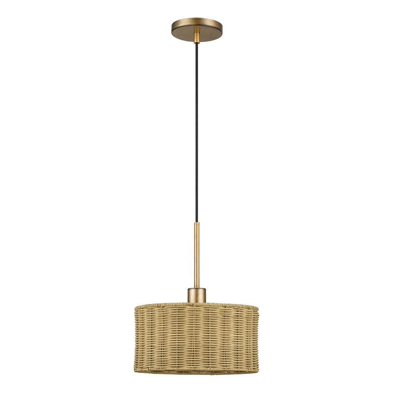 Livex Lighting - 60042-48 - One Light Pendant - Weavington - Antique Gold Leaf