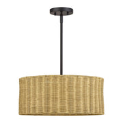 Livex Lighting - 60043-07 - Three Light Chandelier - Weavington - Bronze