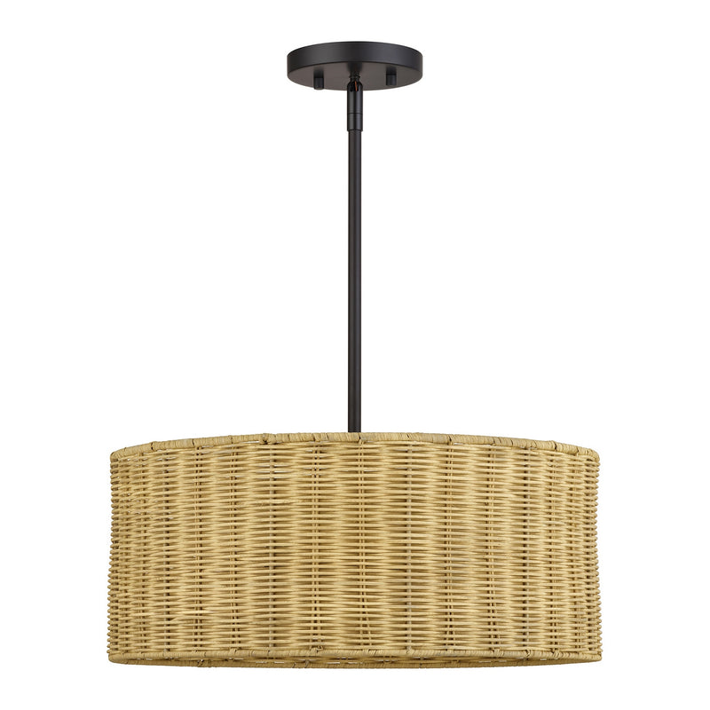 Livex Lighting - 60043-07 - Three Light Chandelier - Weavington - Bronze