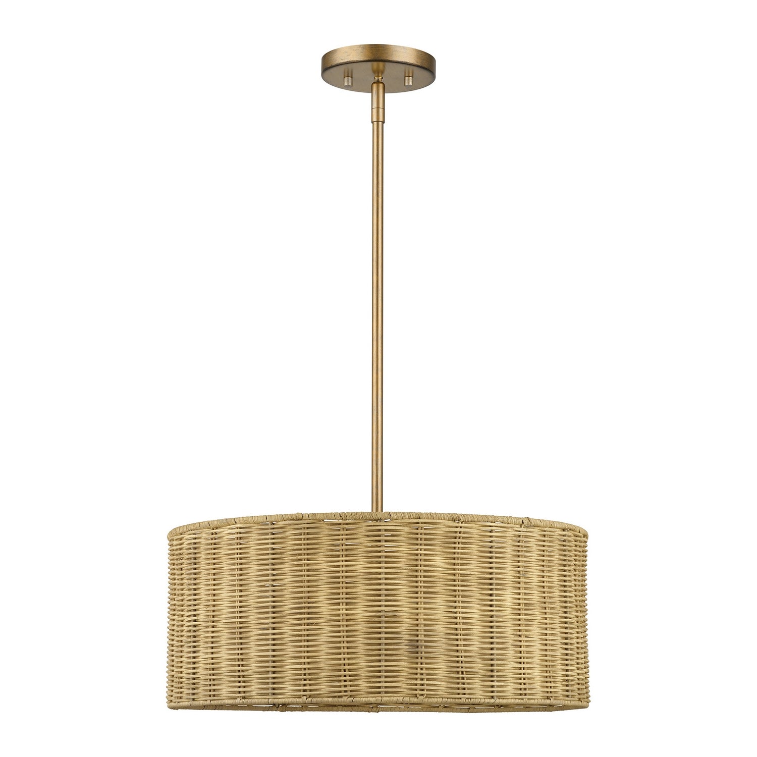 Livex Lighting - 60043-48 - Three Light Chandelier - Weavington - Antique Gold Leaf