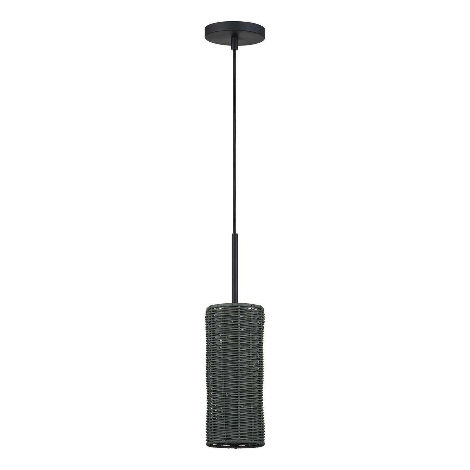 Livex Lighting - 60111-04 - One Light Mini Pendant - Weavington - Black