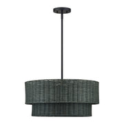 Livex Lighting - 60115-04 - Four Light Chandelier - Weavington - Black