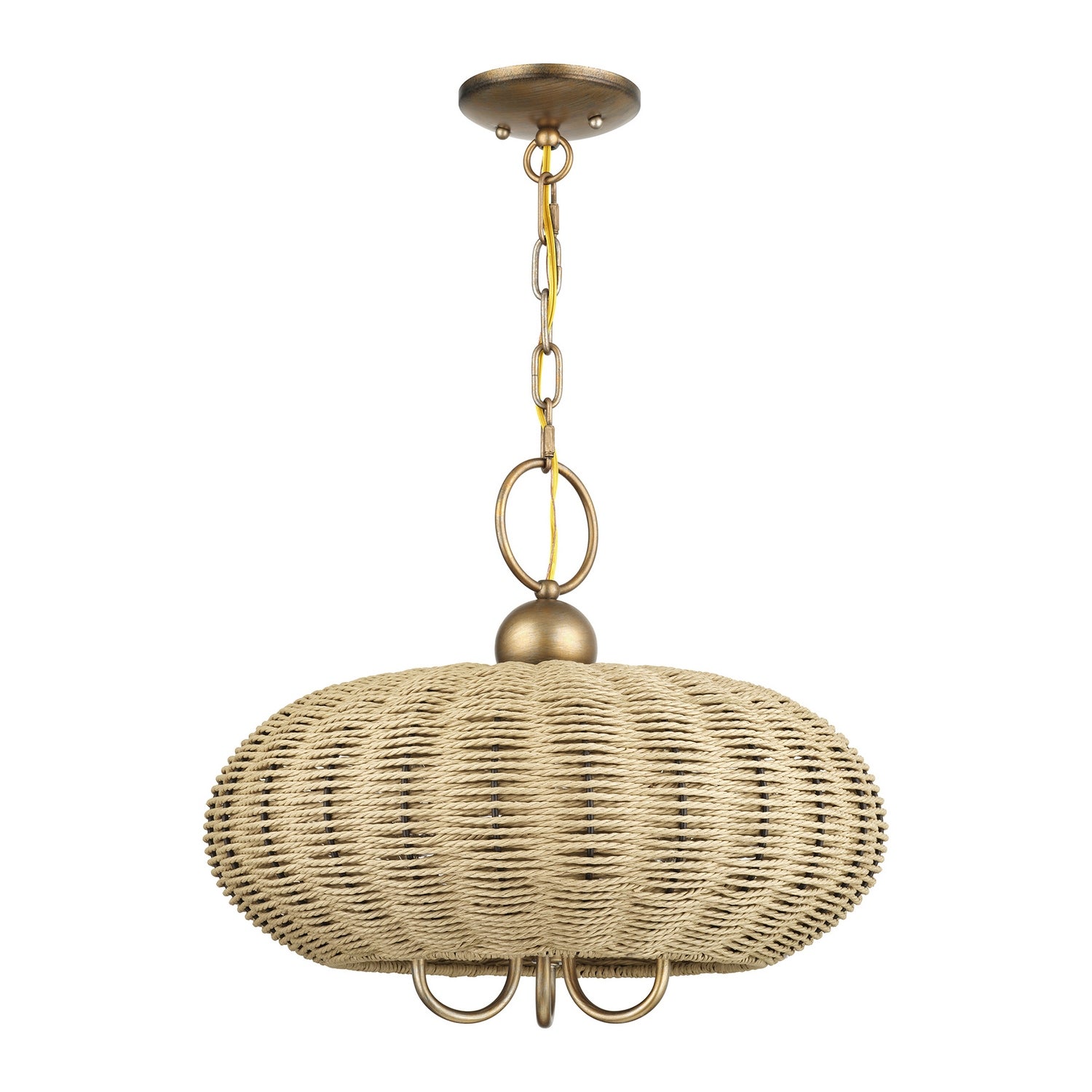 Livex Lighting - 60204-48 - Three Light Chandelier - Summervine - Antique Gold Leaf