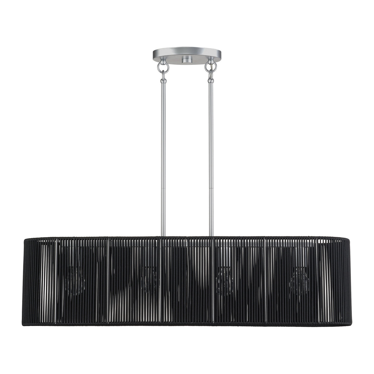 Livex Lighting - 60235-81 - Four Light Linear Chandelier - Acordia - Painted Nickel