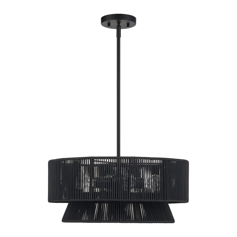 Livex Lighting - 60254-04 - Four Light Chandelier - Florell - Black