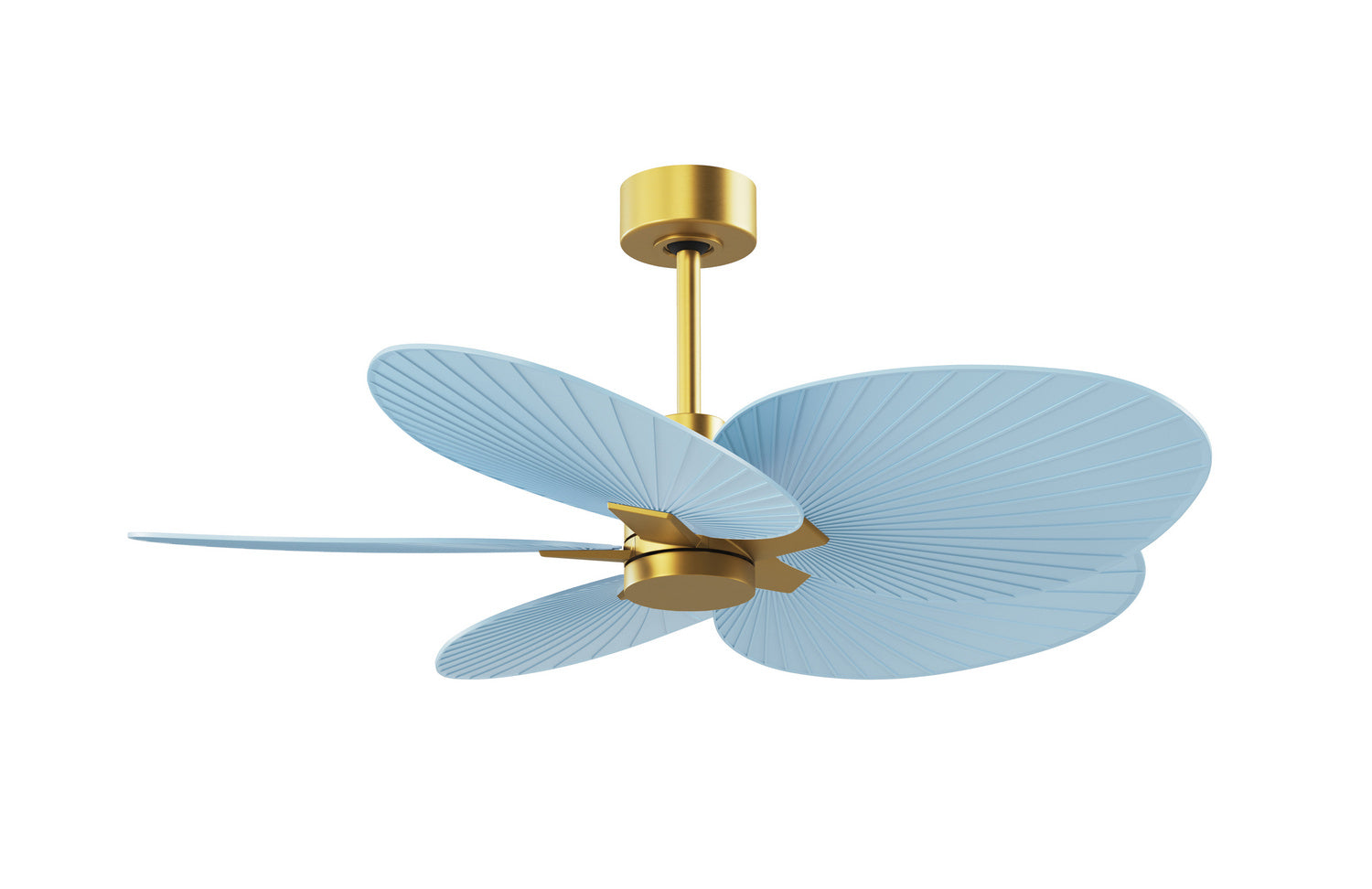 Matthews Fan Company - AKTP-BRBR-BL - 48" Ceiling Fan - Alessandra Tropical - Brushed Brass