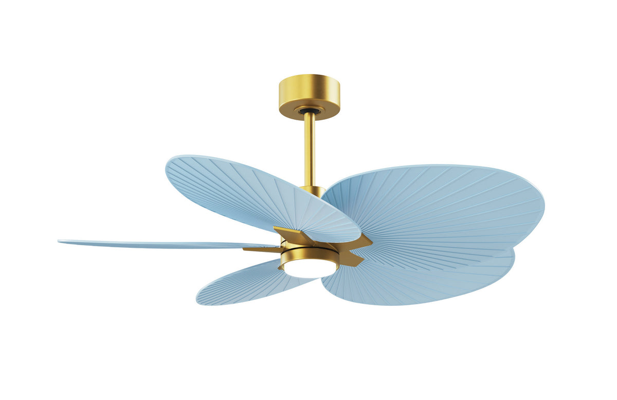 Matthews Fan Company - AKTPLK-BRBR-BL - 48" Ceiling Fan - Alessandra Tropical - LK - Brushed Brass