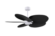 Matthews Fan Company - AKTP-MWH-BK - 48" Ceiling Fan - Alessandra Tropical - Matte White