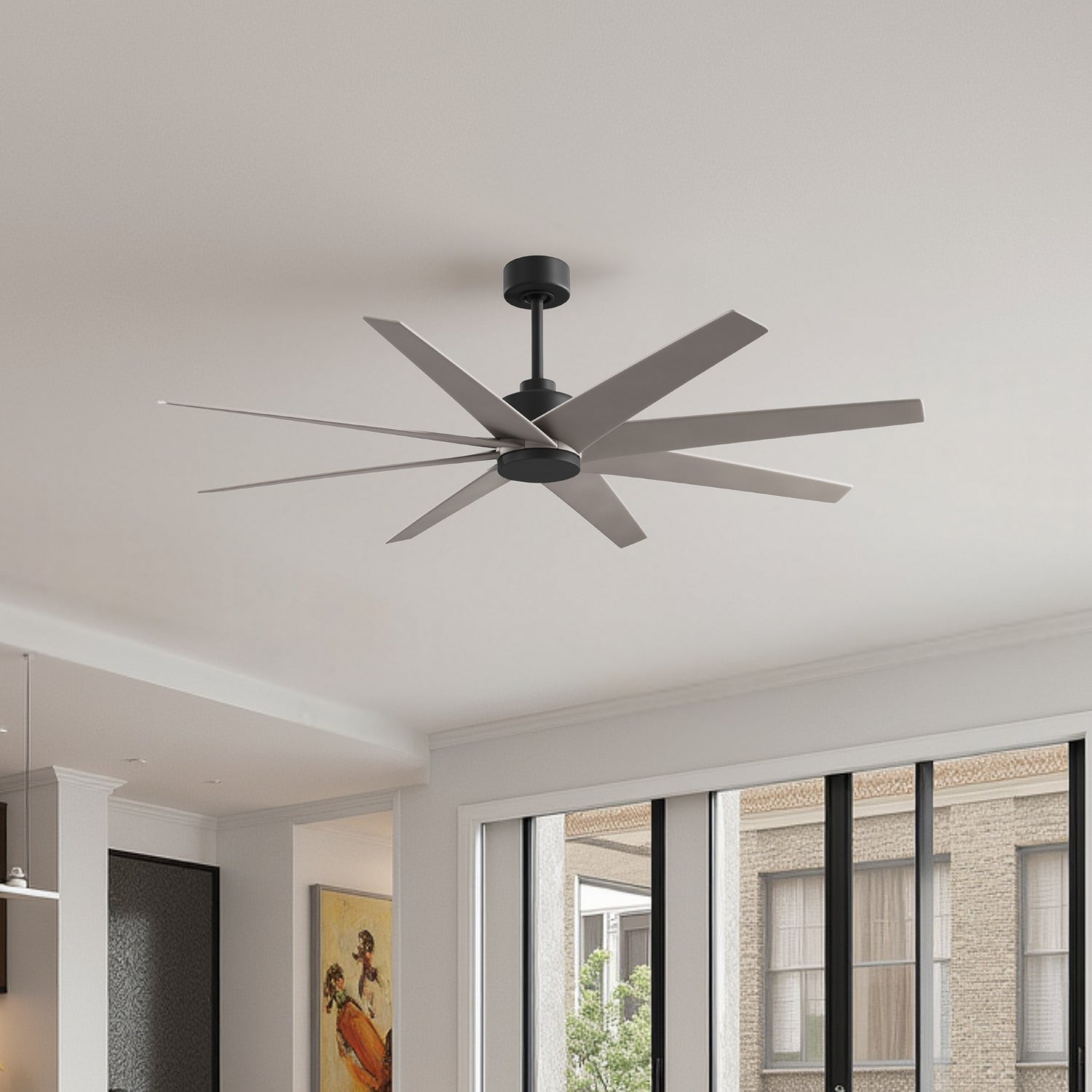 Matthews Fan Company - AN-BK-BN-64 - 64" Ceiling Fan - Ariella - Matte Black