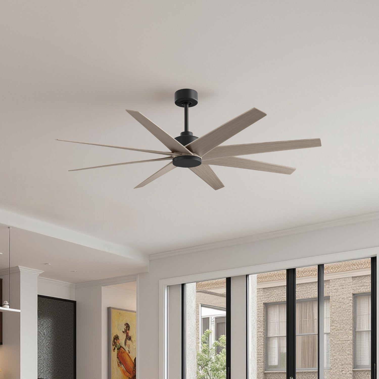 Matthews Fan Company - AN-BK-GA-64 - 64" Ceiling Fan - Ariella - Matte Black