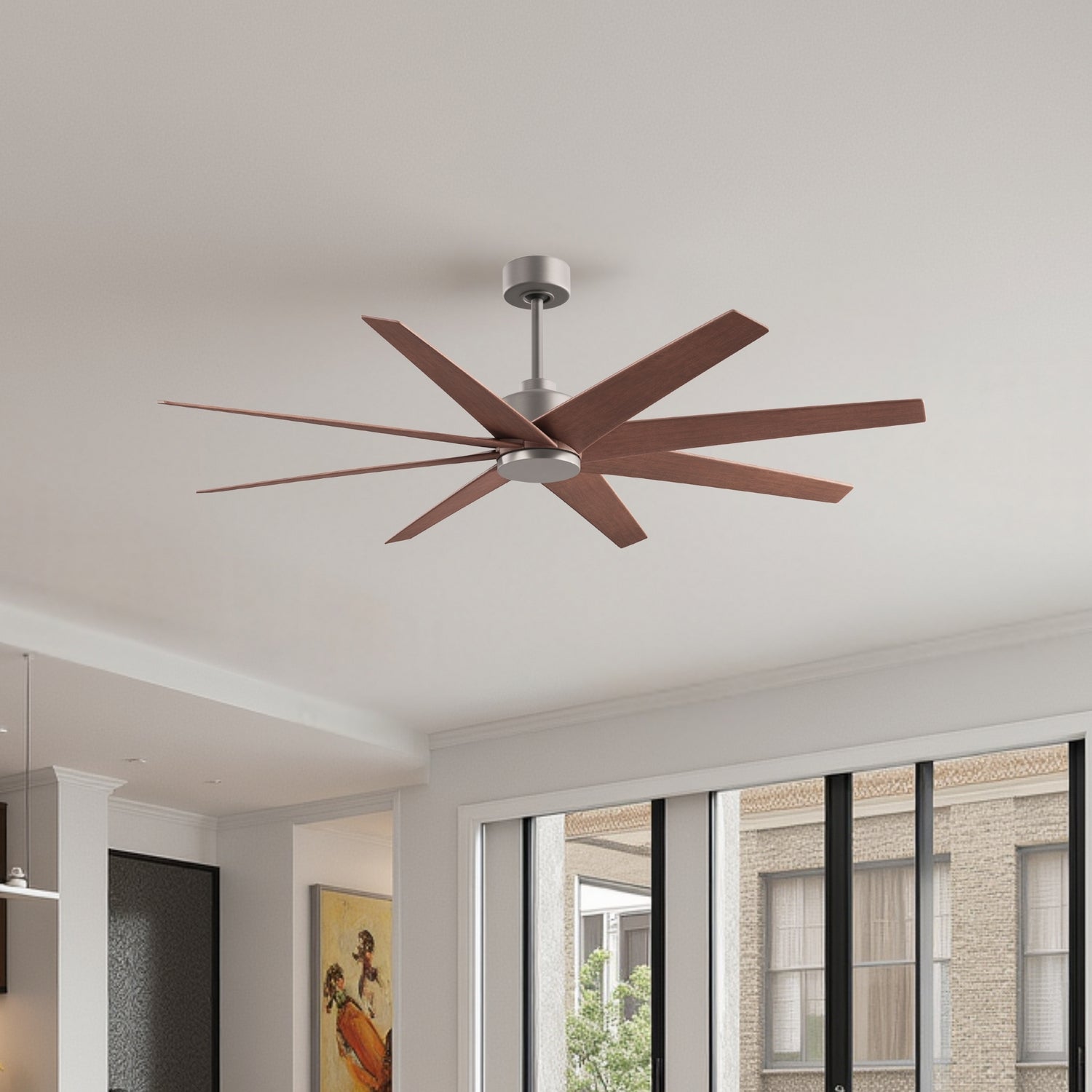 Matthews Fan Company - AN-BN-WN-64 - 64" Ceiling Fan - Ariella - Brushed Nickel
