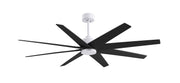 Matthews Fan Company - AN-MWH-BK-64 - 64" Ceiling Fan - Ariella - Matte White