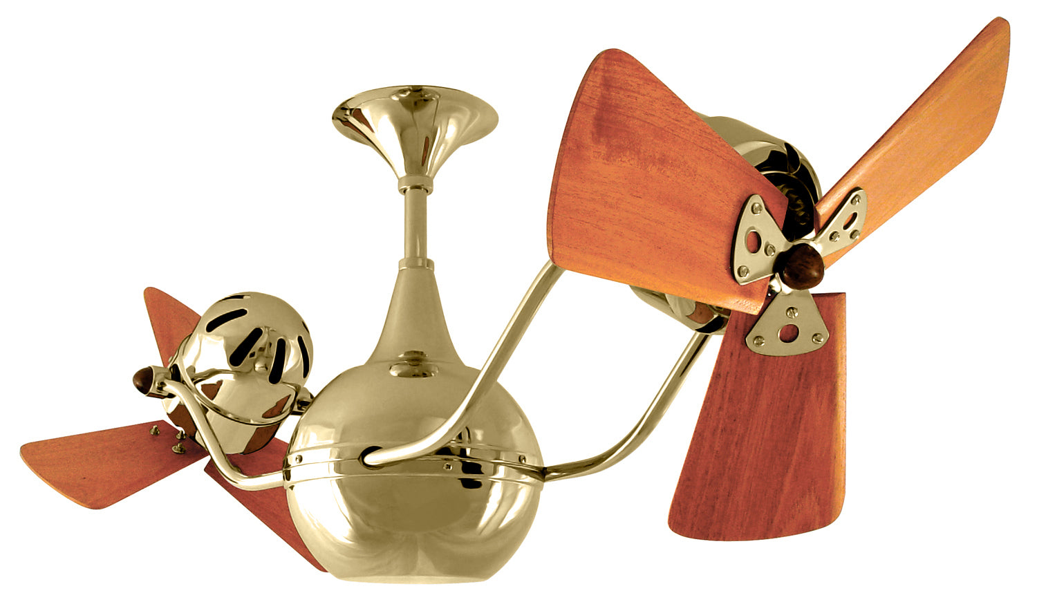 Matthews Fan Company - VB-PB-WD - Ceiling Fan - Vent-Bettina - Polished Brass