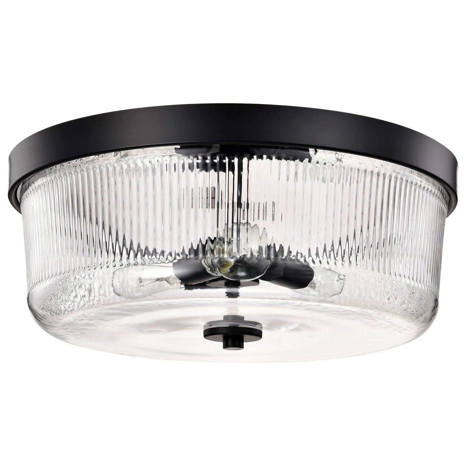 Nuvo Lighting - 60-8609 - Three Light Flush Mount - Grayson - Matte Black