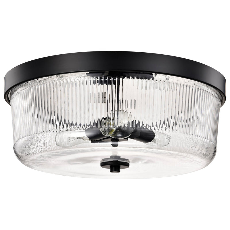 Nuvo Lighting - 60-8609 - Three Light Flush Mount - Grayson - Matte Black