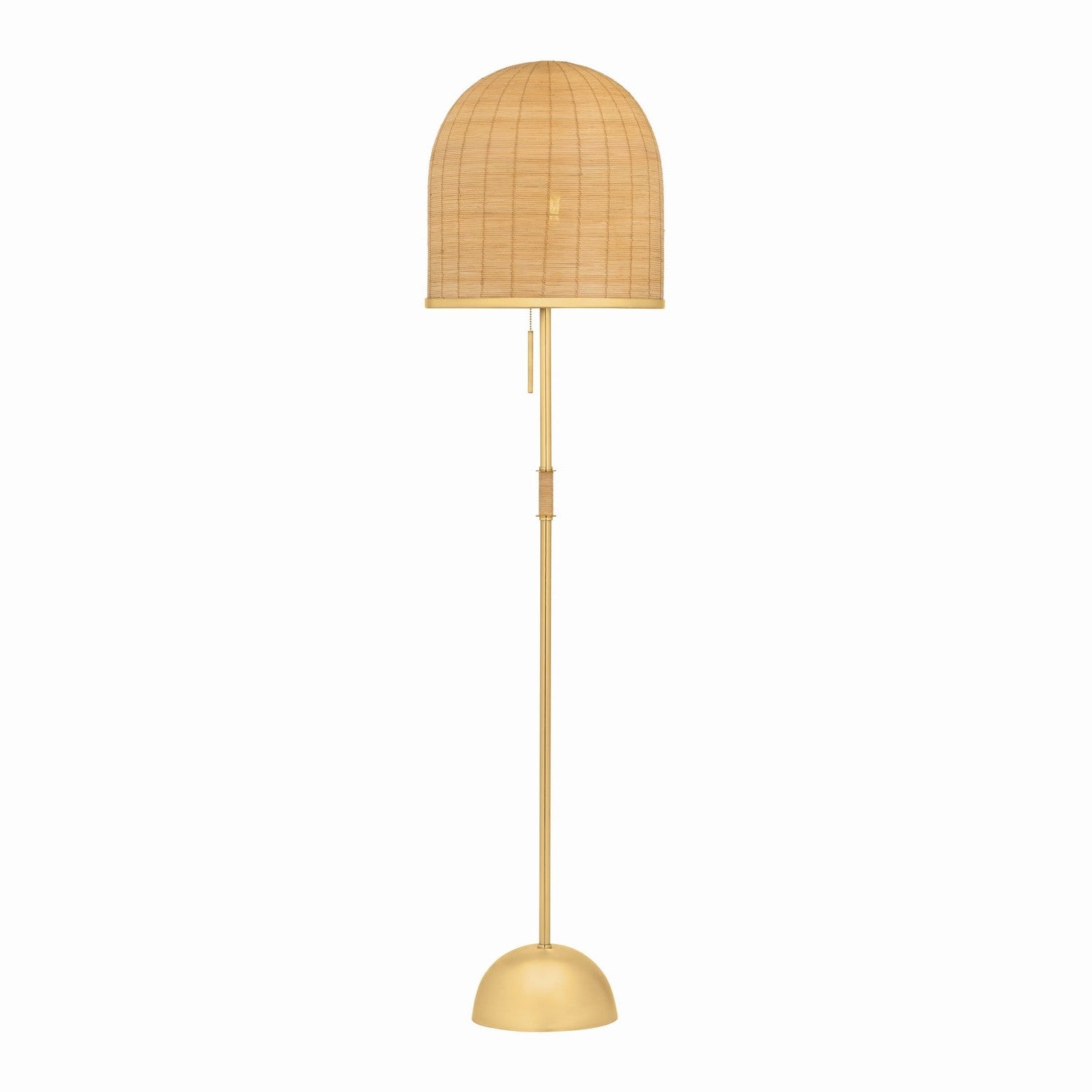 Hudson Valley - L9864-AGB - One Light Floor Lamp - Darfield - Aged Brass