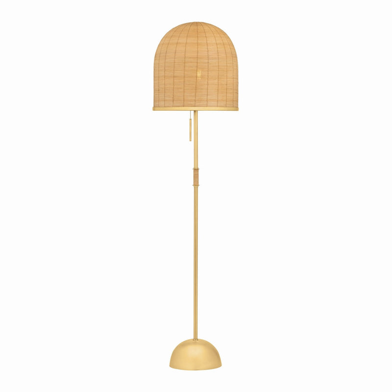 Hudson Valley - L9864-AGB - One Light Floor Lamp - Darfield - Aged Brass