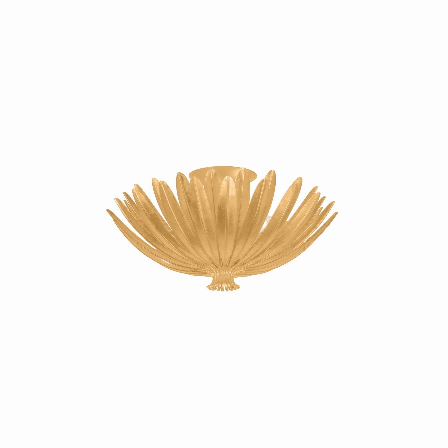 Hudson Valley - 1819-VGL - Three Light Semi Flush Mount - Whitfield - Vintage Gold Leaf