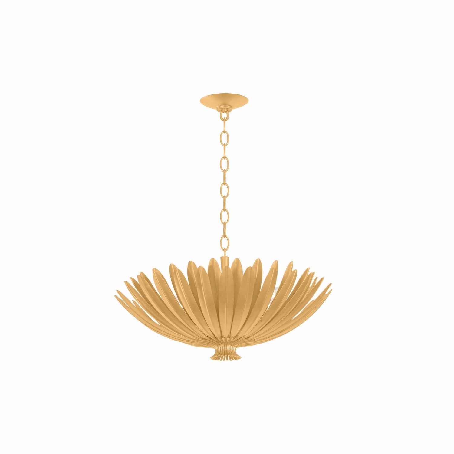 Hudson Valley - 1823-VGL - Four Light Chandelier - Whitfield - Vintage Gold Leaf