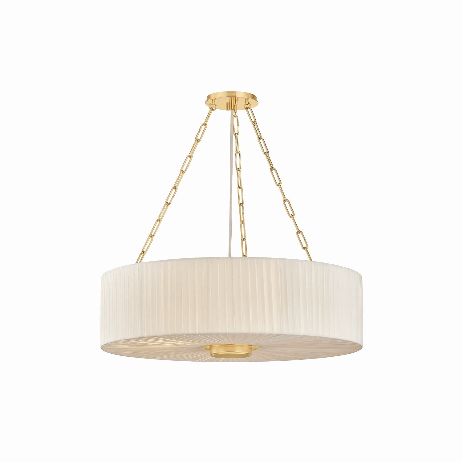 Hudson Valley - 2704-AGB - Four Light Chandelier - Camby - Aged Brass