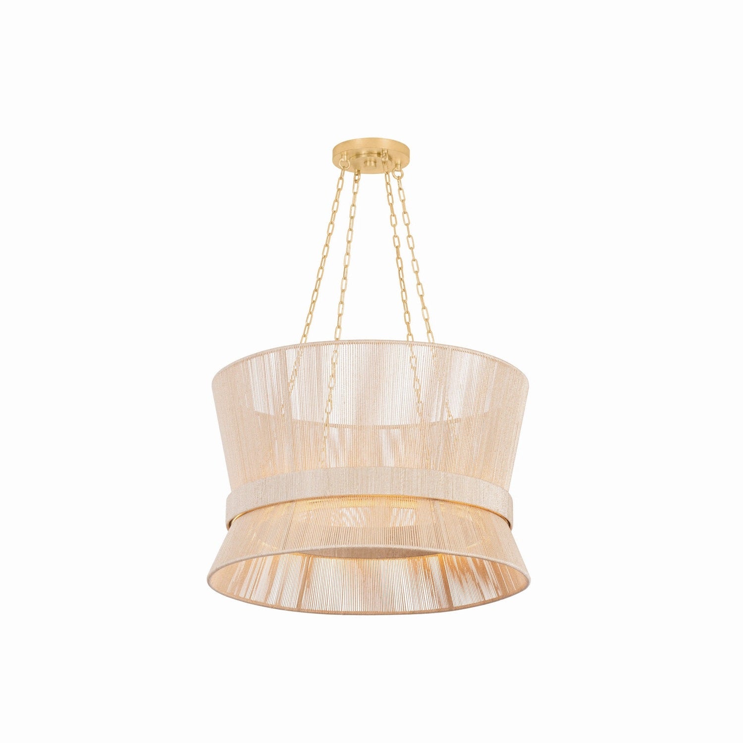 Hudson Valley - 3124-VGL - LED Pendant - Ocean Hill - Vintage Gold Leaf