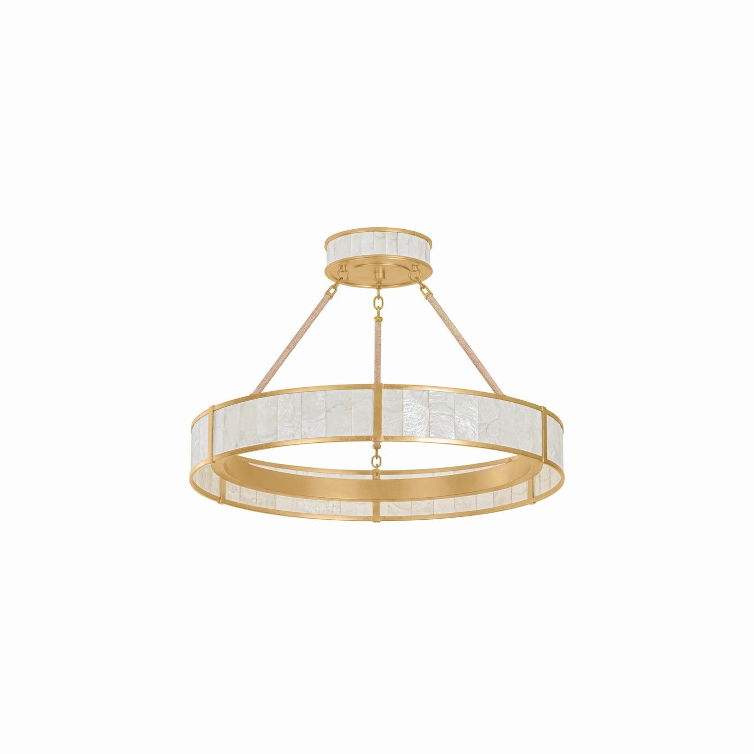 Hudson Valley - 6930-VGL - LED Chandelier - Halcott - Vintage Gold Leaf