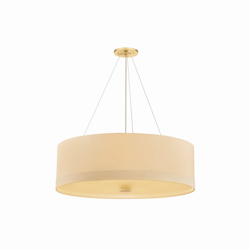 Hudson Valley - 8934-AGB - Six Light Pendant - Ashland - Aged Brass