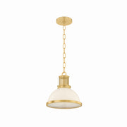 Hudson Valley - 9309-AGB - One Light Pendant - Pinesbridge - Aged Brass