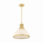Hudson Valley - 9315-AGB - One Light Pendant - Pinesbridge - Aged Brass