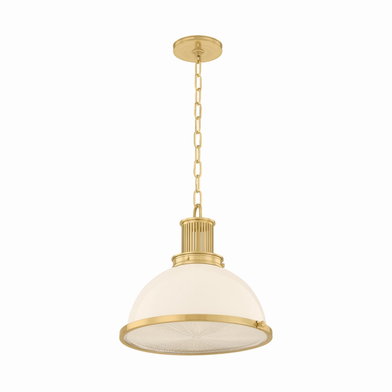 Hudson Valley - 9315-AGB - One Light Pendant - Pinesbridge - Aged Brass