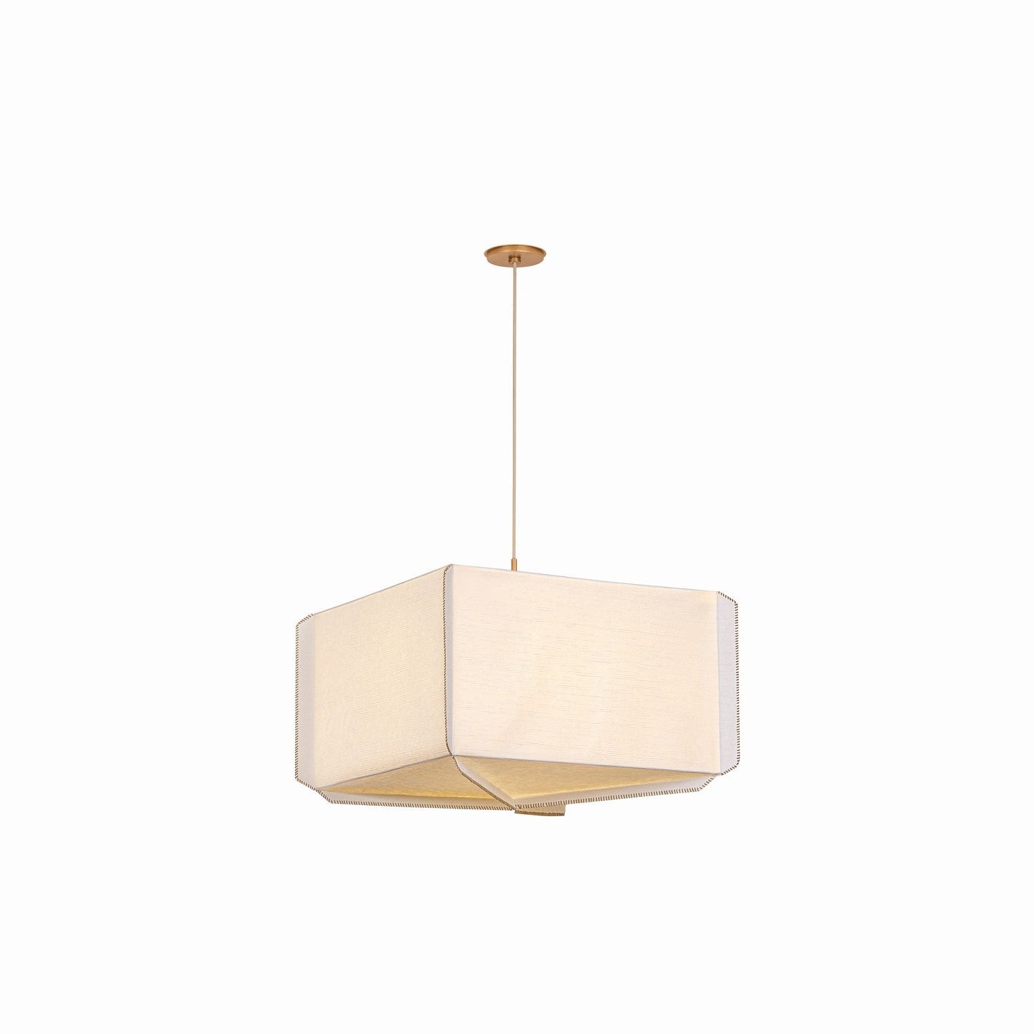 Hudson Valley - AH4433-PGL - Three Light Pendant - Louise - Patina Gold Leaf