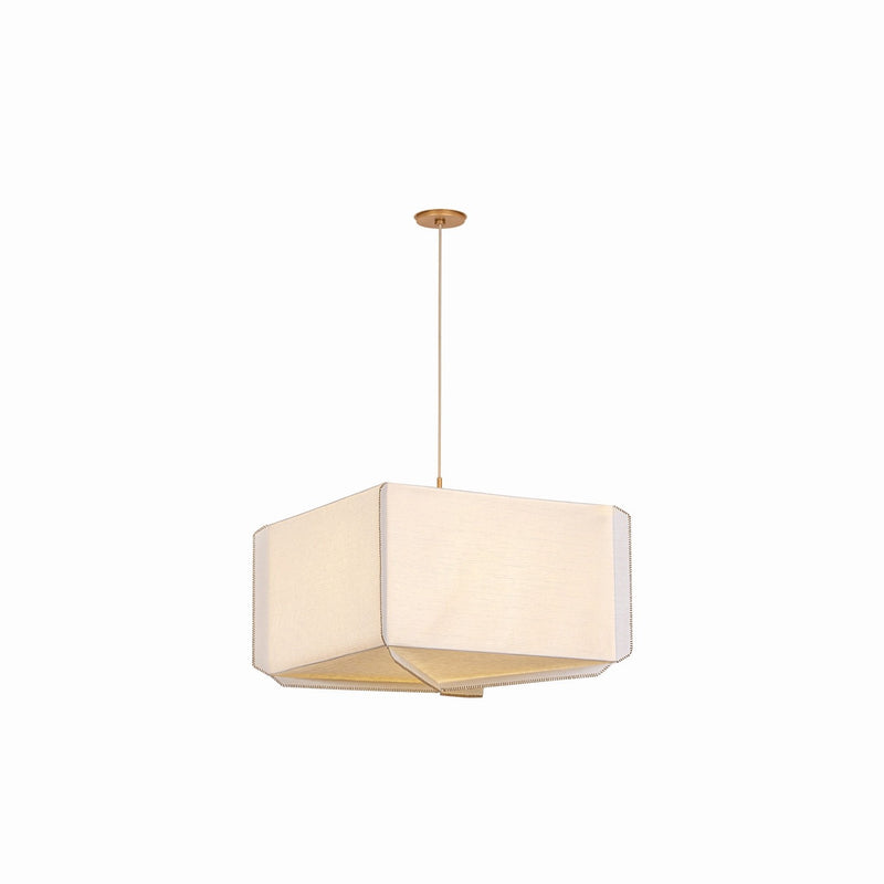 Hudson Valley - AH4433-PGL - Three Light Pendant - Louise - Patina Gold Leaf
