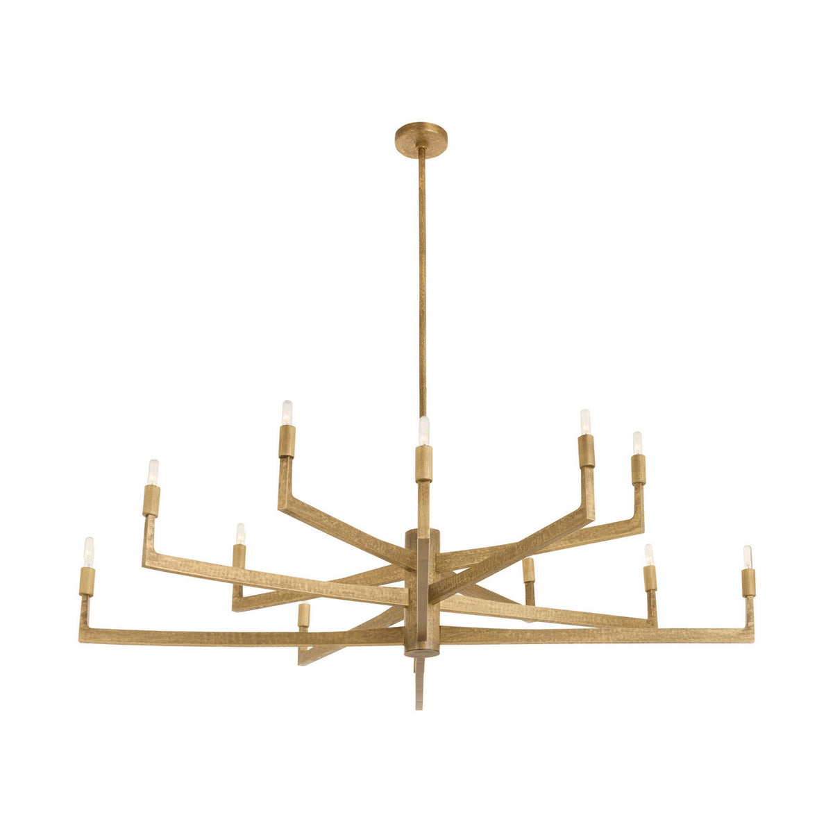 Arteriors - DLC43 - 12 Light Chandelier - Griff - Antique Brass