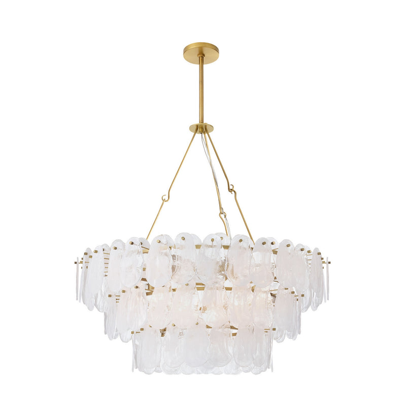 Arteriors - DMC36 - Seven Light Chandelier - Leon - White Glaze