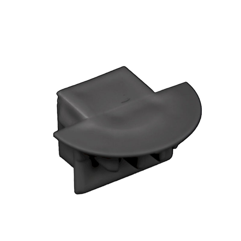 American Lighting - PE-AA2DF-FEED-BK - End Cap With Wire Feed Hole - Premium Extrusions