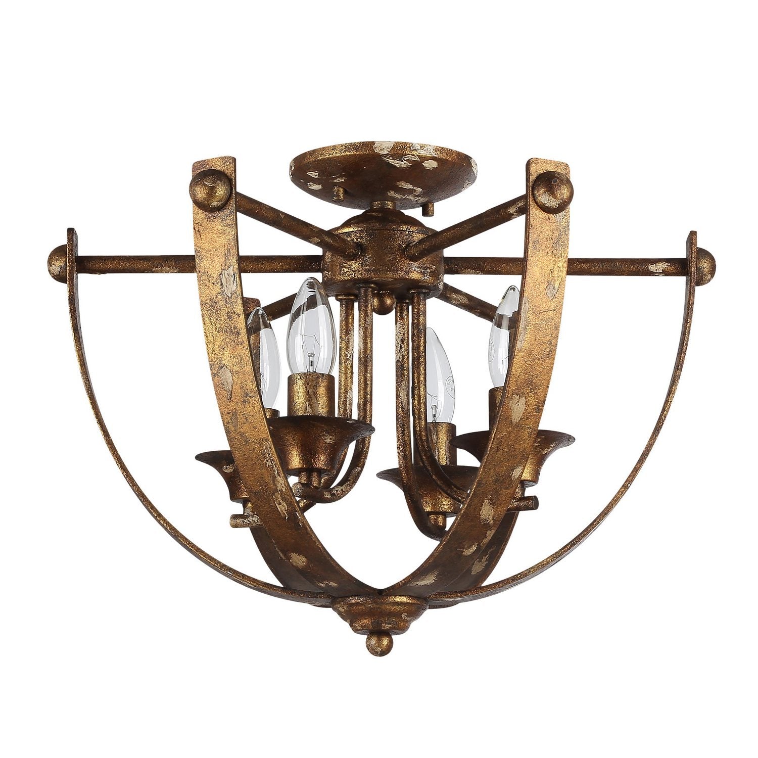 Golden - 0815-4SF HG - Four Light Pendant - Victoria - Heirloom Gold