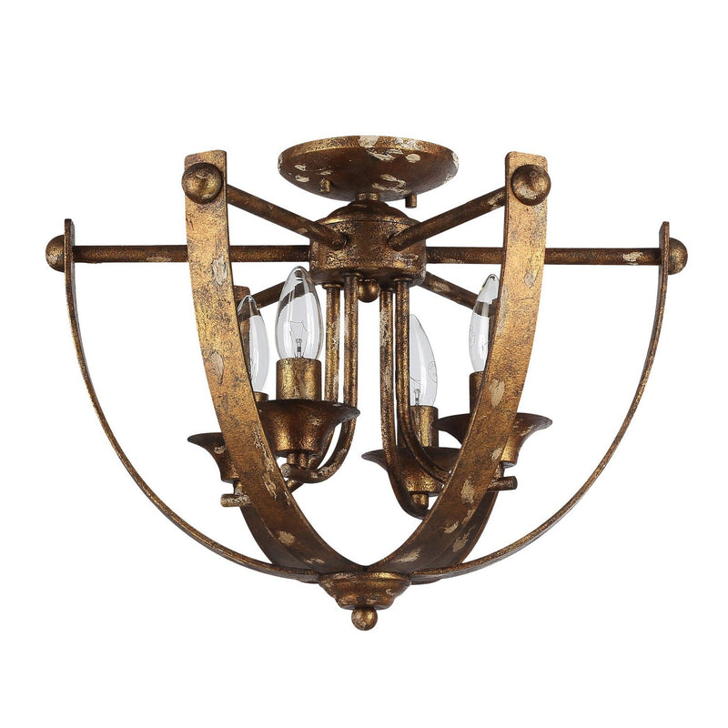 Golden - 0815-4SF HG - Four Light Pendant - Victoria - Heirloom Gold