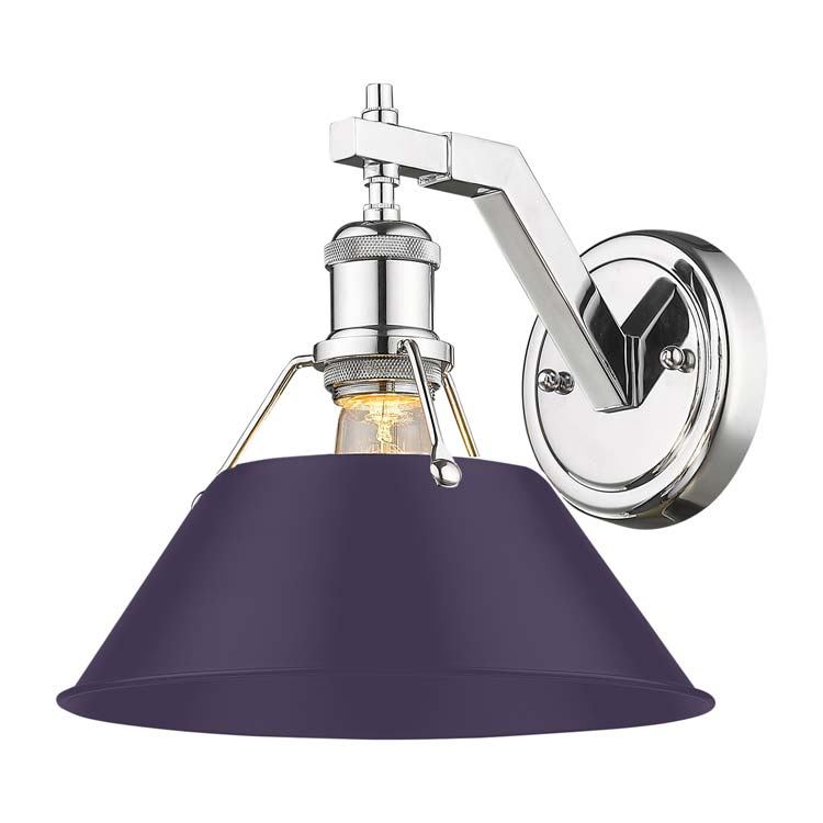 Golden - 3306-1W CH-EP - One Light Wall Sconce - Orwell - Chrome