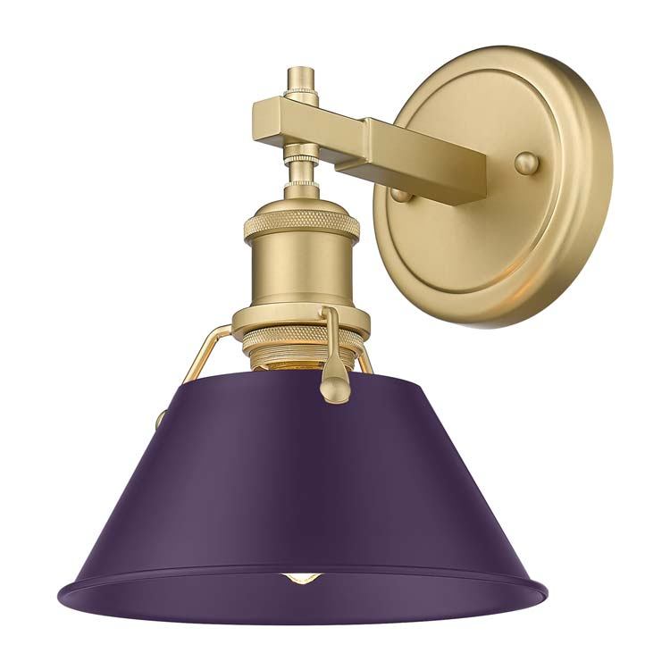 Golden - 3306-BA1 BCB-EP - One Light Bath Vanity - Orwell - Brushed Champagne Brass