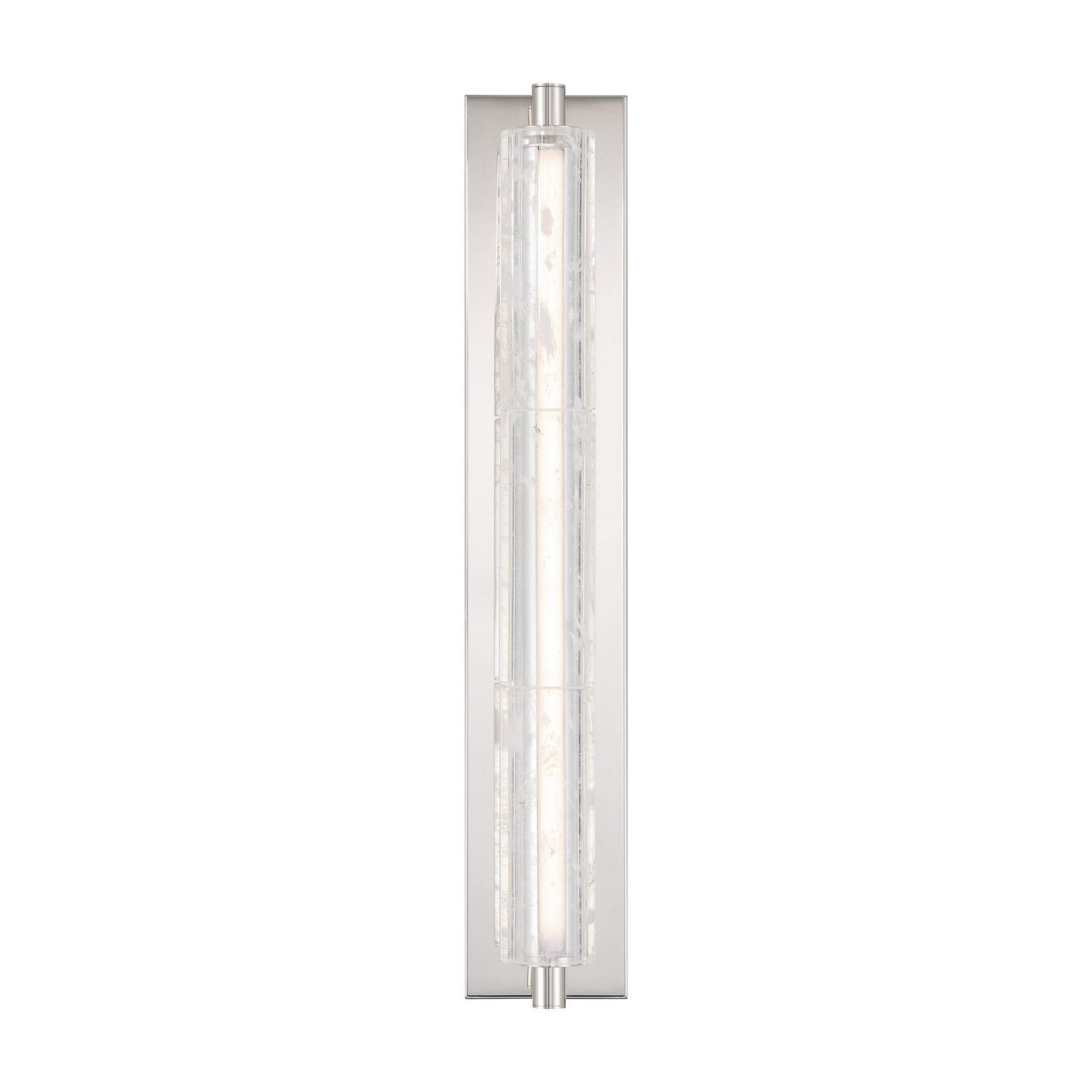 Golden - 3726-WSC27 PN-CY - LED Wall Sconce - Crystallo - Polished Nickel