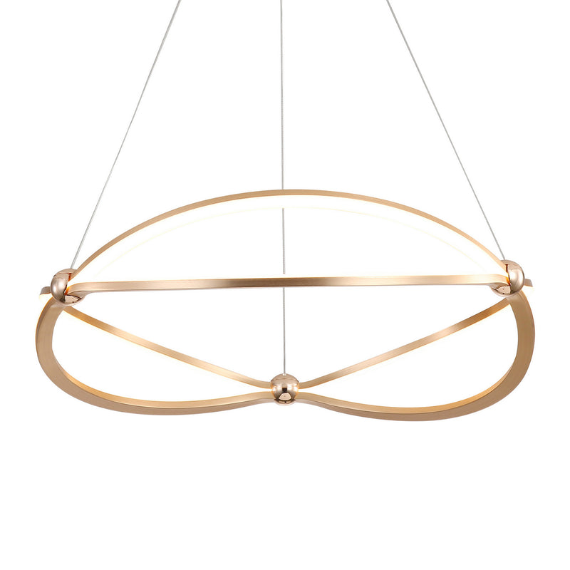 Golden - 7916-24 AGL - LED Chandelier - Spirale - Anodized Gold